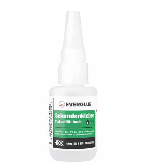 Everglue Super Glue High Viscosity Extra Long Storable 20g