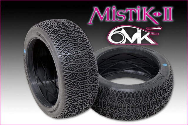 6mik-Racing T22V - "Mystik II" Gomme - Mescola Verde - Solo Gomme (2 pezzi)