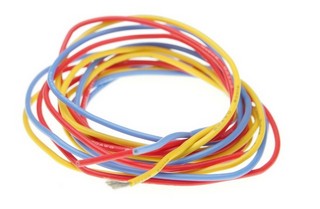 PN Racing Mini-Z 20AWG Silicon Wire (Red/Yellow/Blue @1meter)