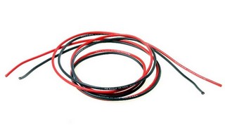 PN Racing 20AWG Silicon Motor Wire (Black Red @2 meters)