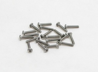 PN Racing M2x10 Button Head Stainless Steel Hex Machine Screw (20pcs)