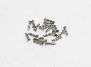 PN Racing M2x10 Countersink Stainless Steel Hex Machine Screw (20pcs)