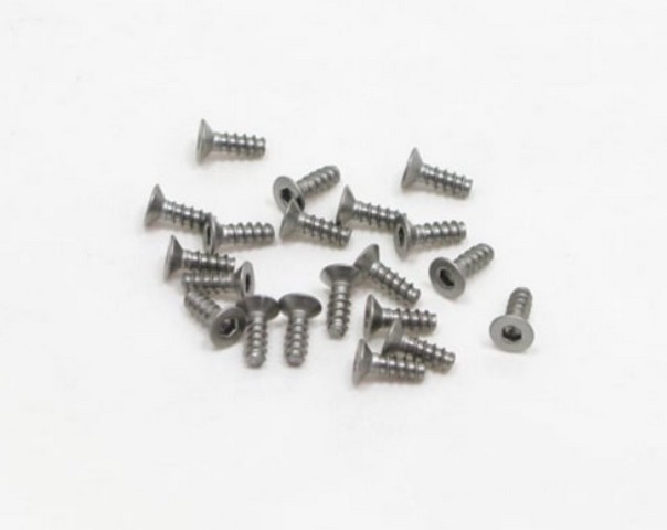 PN Racing M2x6 Countersink Stainless Steel Hex Plastic Screw (20pcs)