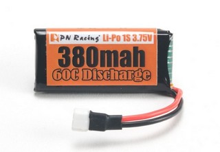 PN Racing LiPo 1S 3.75V 380mah 60C Battery (1Pcs)