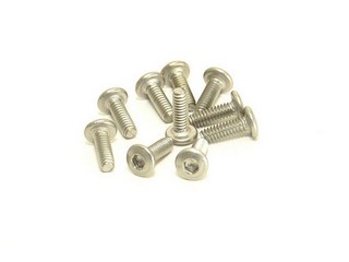 PN Racing M2x6 Titanium Button Head Hex Machine Screw (10pcs)