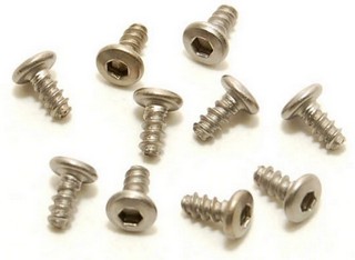 PN Racing M2x4 Titanium Button Head Hex Tapping Screw (10pcs)