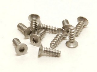 PN Racing M2x6 Titanium Countersunk Hex Tapping Screw (10pcs)