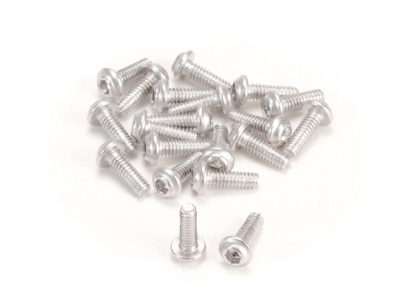 PN Racing M2x6 Stainless Steel UFO Head Hex Machine Screw (20pcs)