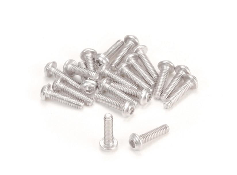 PN Racing M2x8 Stainless Steel UFO Head Hex Machine Screw (20pcs)