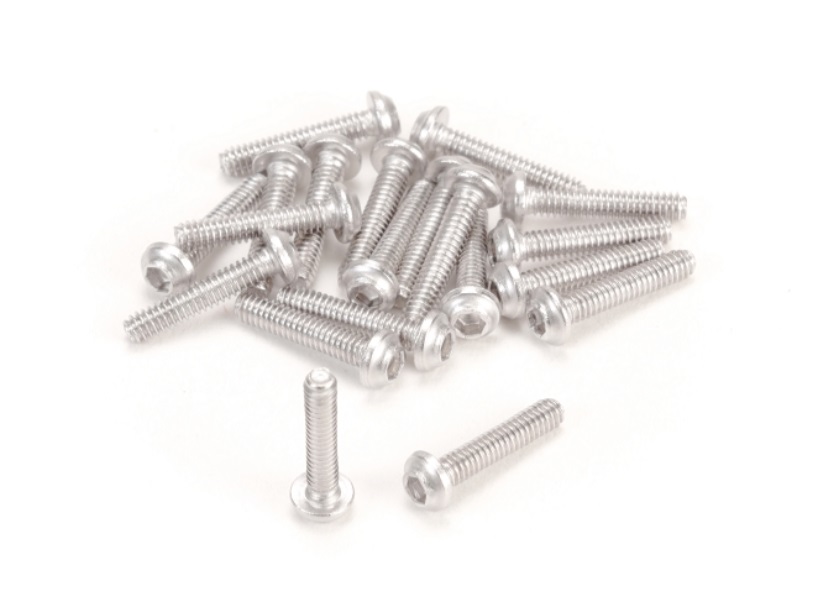 PN Racing M2x10 Stainless Steel UFO Head Hex Machine Screw (20pcs)