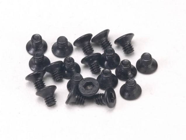 PN Racing M2x3 Countersunk Hardened Carbon Steel Hex Machine Screw (20pcs)