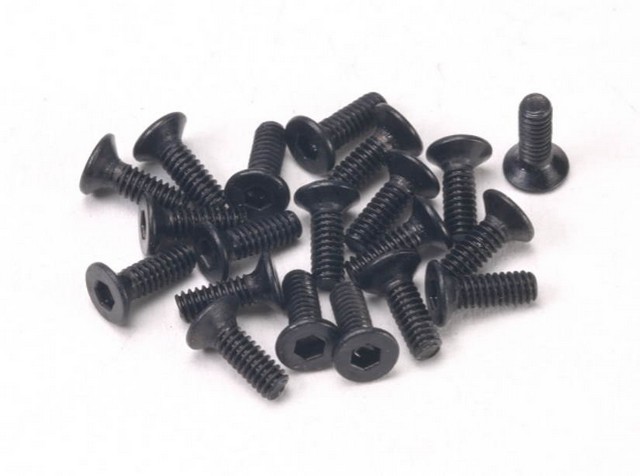 PN Racing M2x6 Countersunk Hardened Carbon Steel Hex Machine Screw (20pcs)