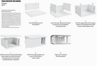 PN Racing PNR 1/28 Scale Realistic Car Garage 2 Parking Space