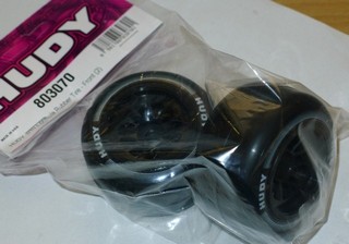 Hudy 1/10 Formula Rubber Tire - Front (2Pcs)
