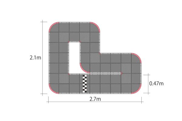 Kyosho 87033B - Mini-Z Grand Prix Circuit 30 Urethane (48pcs - 30x30)