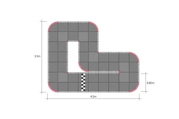 Kyosho 87053B - Mini-Z Grand Prix Circuit50 Urethane (48pcs - 50x50)