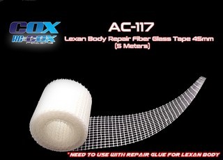 PPM-RC Lexan Body Repair Fiber Glass Tape 45mm (5meters)