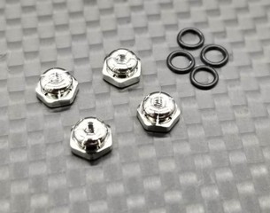 GL Racing 2mm Lock nuts (Silver colour) - 4pcs
