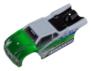 Team Associated 21444 - TR28 BODY, WHITE/GREEN