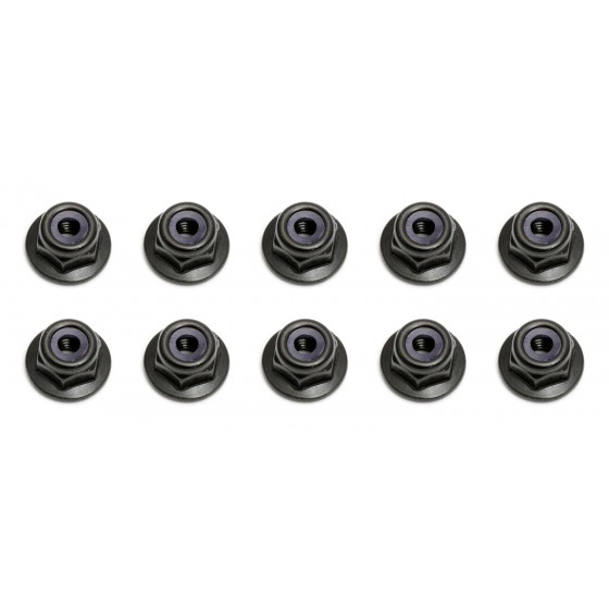 Team Associated AE25612 - Locknuts, M3 with flange