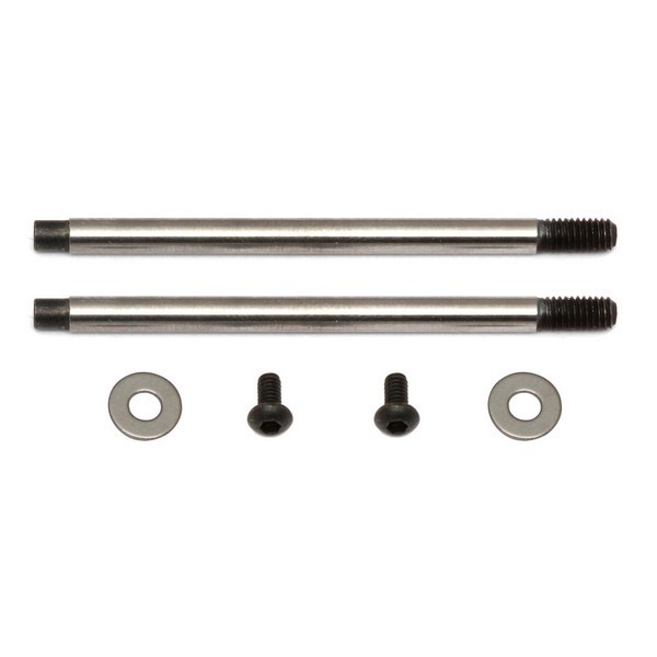 Team Associated AE91620 - FT 3x27.5 mm Shock Shafts (V2), Chrome