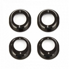 Team Associated B6.1 Aluminum Differential Height Inserts, black