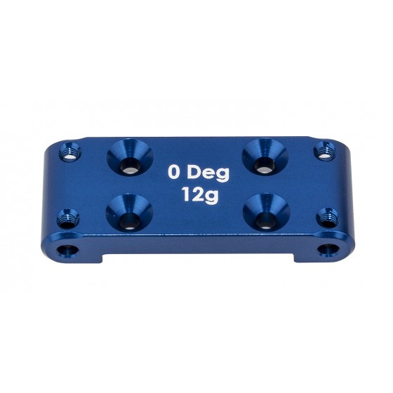 Team Associated AE91987 - RC10B6.4 Front Bulkhead [0], blue aluminum