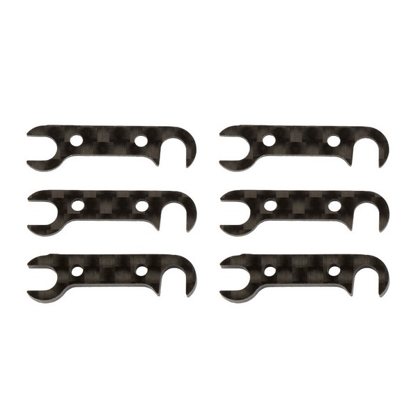 Team Associated AE92185 - FT B74 Graphite Rear Hub Link Shim Set