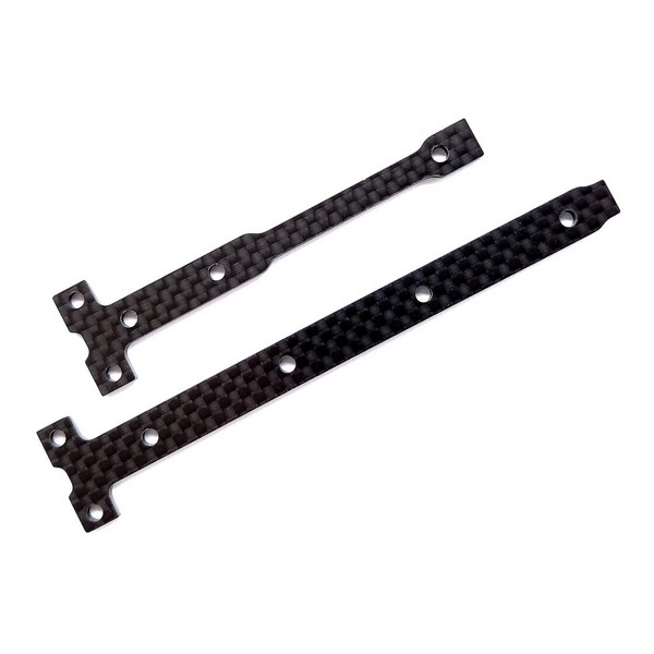 Team Associated AE92284 - RC10B74.1 Carbon Fiber Chassis Brace Support Set, 2.0mm