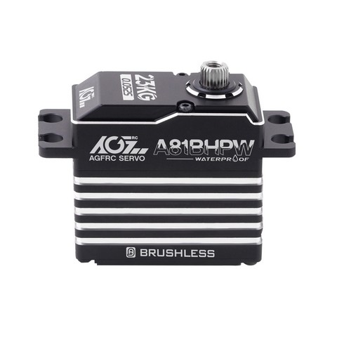 AGF-RC A81BHPW - 23KG 0.052s High Speed IP67 Waterproof Grade HV Steel Gears Brushless Programmable Standard Servo