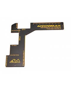 Arrowmax Regulation Gauge For 1/10 Electric Touring Cars Black Golden - Clicca l'immagine per chiudere