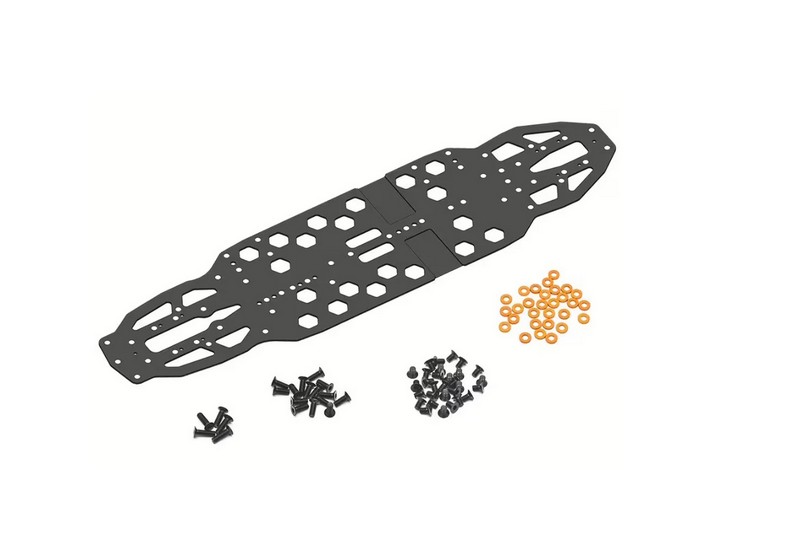 Arrowmax AM-950051 - Steel Chassis 1,2mm for Xray X4-2025 (Set)