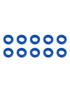 Associated Ballstud Washers, 5.5x1.0 mm, blue aluminum