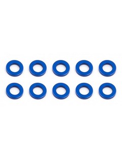 Associated Ballstud Washers, 5.5x1.0 mm, blue aluminum