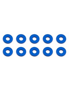 Associated Bulkhead Washers, 7.8x1.0 mm, blue aluminum