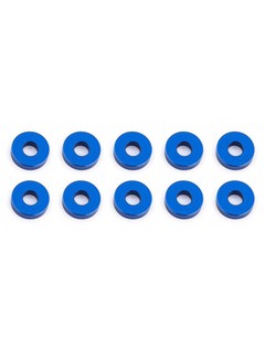 Associated Bulkhead Washers, 7.8x2.0 mm, blue aluminum