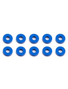 Associated Bulkhead Washers, 7.8x2.0 mm, blue aluminum