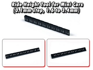 Atomic Ride Height Tool for Mini Cars (0.1mm step, 1.6 to 3.4mm)