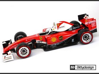 BittyDesign Carrozzeria TYPE-6C 1/10 F1 Trasparente