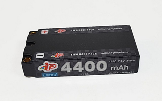 Intellect BL2S4400MC3 - Graphene 2024 "MC3" Low Profile Shorty-Long RT 4400mAh 7.6V 2S 120C HV LiPo (5mm, 152g)