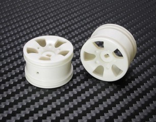 PN Racing Mini-Z Buggy Laser S5 Rear Wheel White (2pcs)