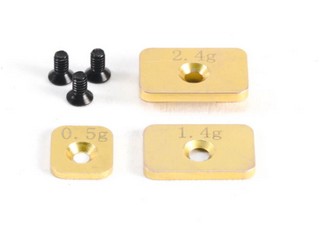 PN Racing Mini-Z Brass Weight Set for V2 Interchangeable Front Body Mount