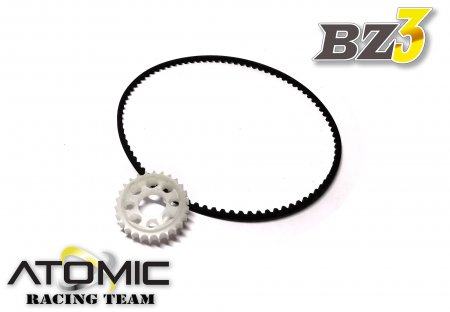 Atomic BZ3-UP03-P26 - 26T(option) Pulley for BZ Aluminium Ball Diff (w/ belt)