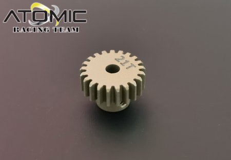 Atomic BZ3-UP13-21 - Hard Coated 64DP Pinion 21T (BZ3, FFZ, DRZ)