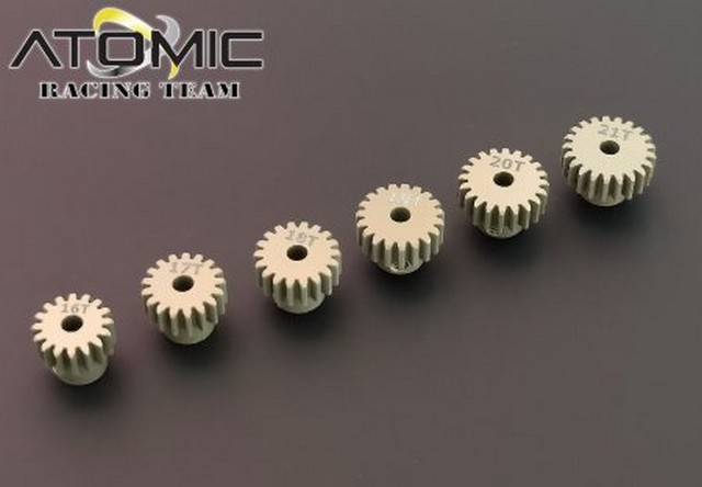 Atomic BZ3-UP13CB - Hard Coated 64DP Pinion Set 16-21T (BZ3, FFZ, DRZ)