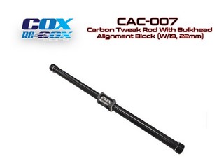 PPM-RC COX Carbon Tweak Rod With Bulkhead Alignment Block (W/19, 22mm) - Clicca l'immagine per chiudere