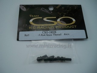 Team CSO Ball End 3x6.8x4.9mm Thread (4pcs)