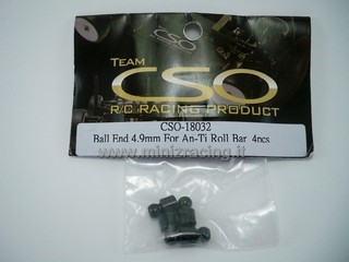 Team CSO Ball End 4.9mm For An-Ti Roll Bar (4pcs)