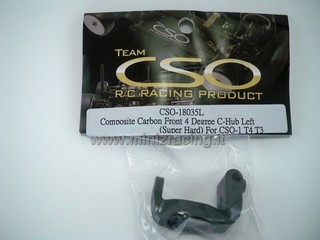 Team CSO Composite Carbon Front 4 Degree C-Hub Left (Super Hard) - 1pcs