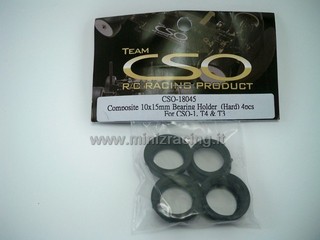 Team CSO Composite 10x15mm Bearing Holder (Hard) - 4pcs